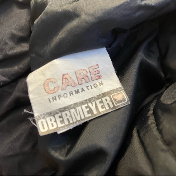 VTG Obermeyer Nell Crop Ski Bomber Jacket Black, Size 10 - Picture 13 of 13